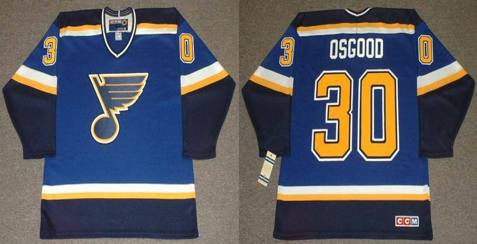 2019 Men St.Louis Blues #30 Osgood blue CCM NHL jerseys